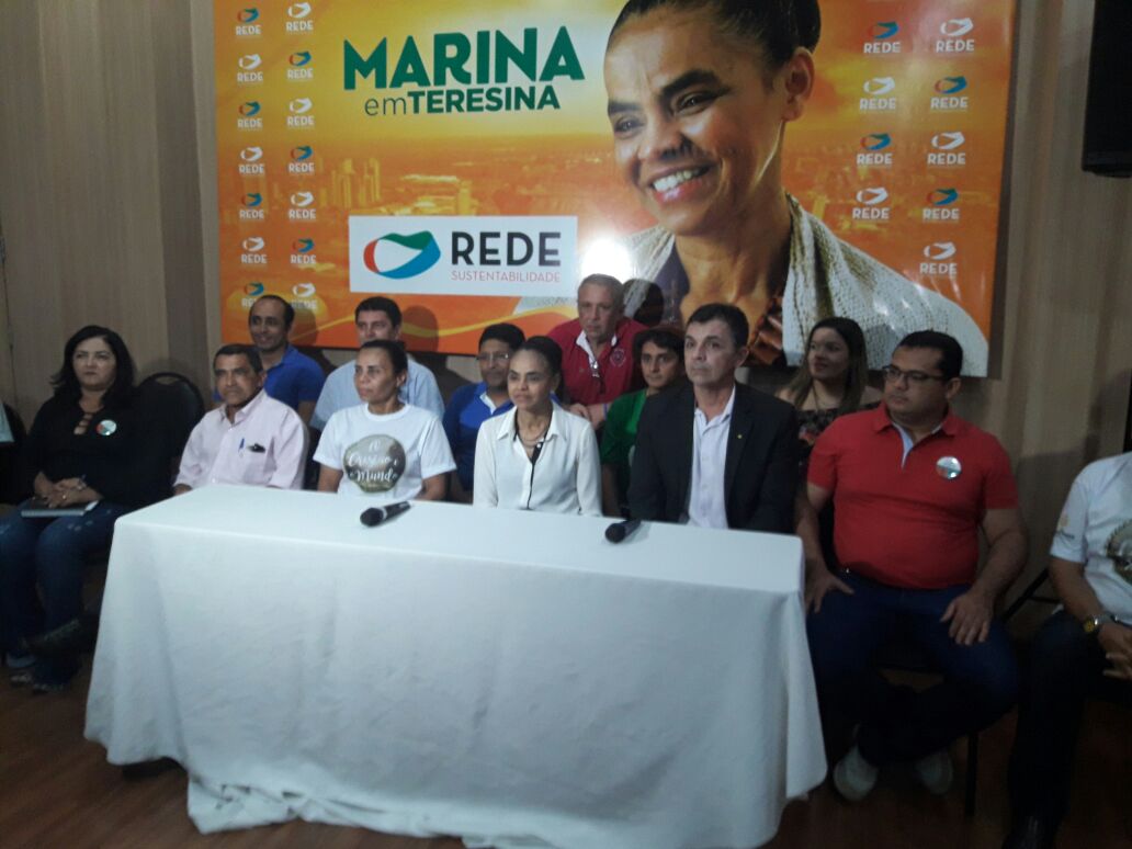 Marina Silva reunida com líderes de partidos emergentes em Teresina