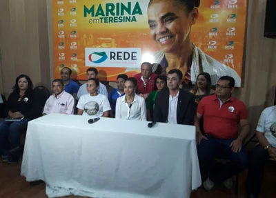 Marina Silva reunida com líderes de partidos emergentes em Teresina