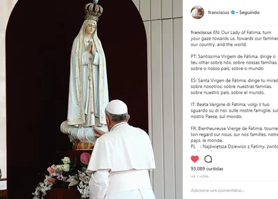 Papa em homenagem ao dia das Mães