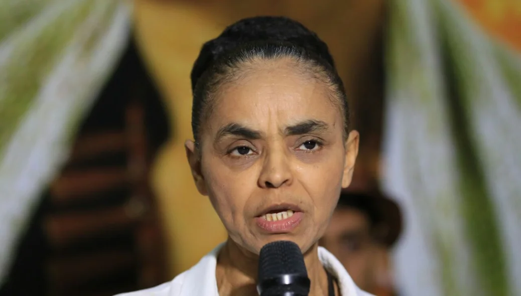 Presidenciável Marina Silva durante visita a Teresina