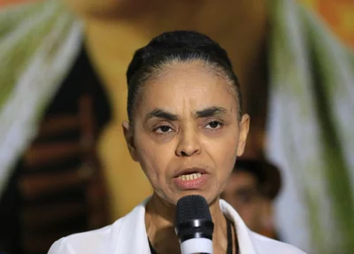 Presidenciável Marina Silva durante visita a Teresina