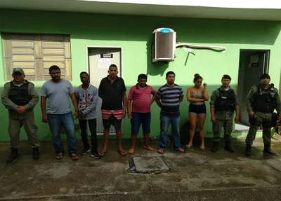Suspeitos presos pela PM de Miguel Alves