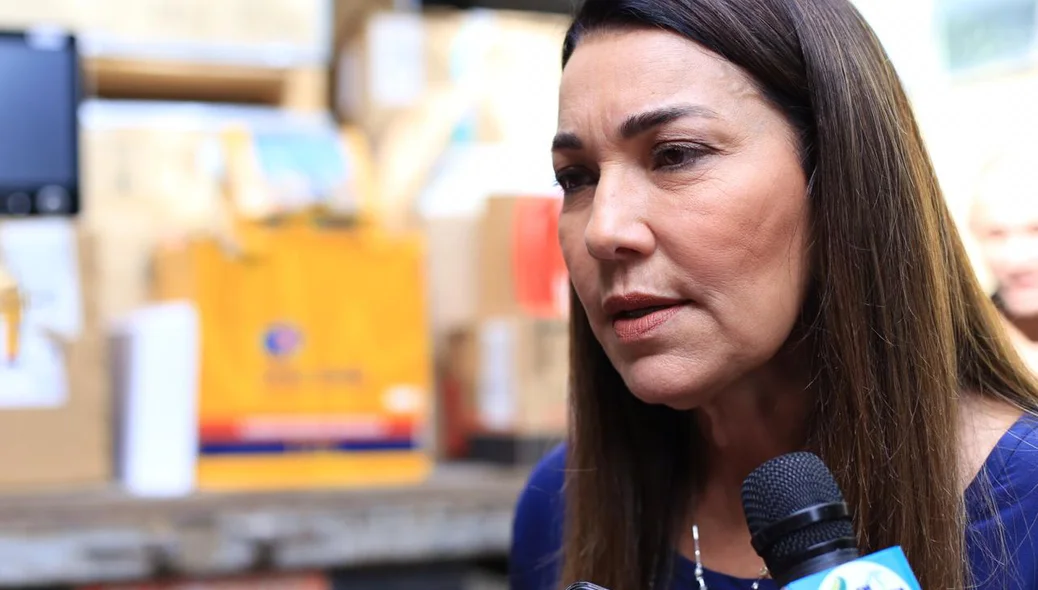 Vice-governadora Margarete Coelho durante evento de entrega de equipamentos em Teresina