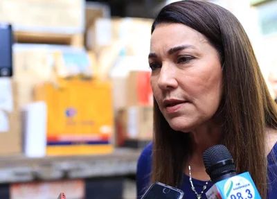 Vice-governadora Margarete Coelho durante evento de entrega de equipamentos em Teresina
