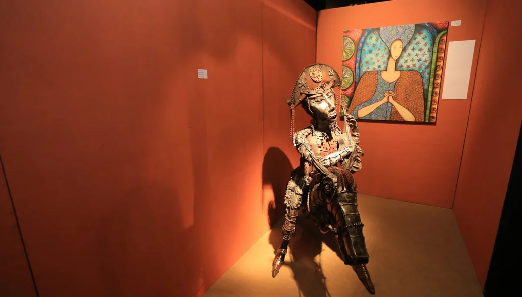 Escultura de um cangaceiro 