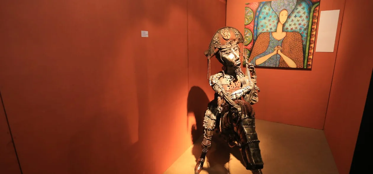 Escultura de um cangaceiro 