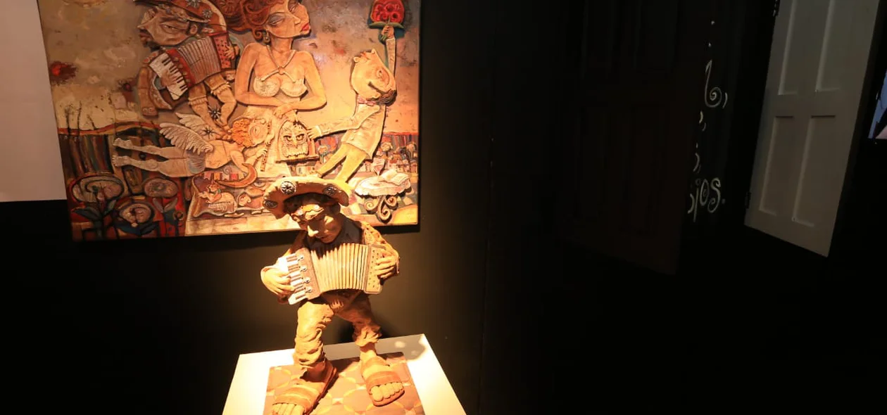 Exposição no Clube dos Diários, na solenidade de abertura do Abrindo os Olhos para Enxergar o Mundo