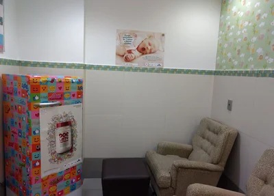 Ponto de coleta de leite materno no evento em comemoração ao Dia Mundial de Doação de Leite Humano