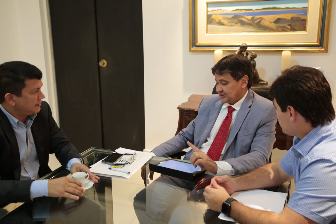 Reunião entre o prefeito Rubens Vieira e o governador Wellington Dias