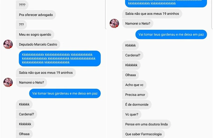 Delzuíte diz que namorou filho de Marcelo Castro