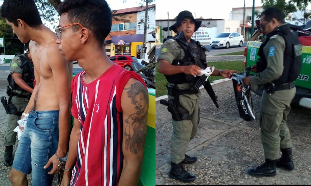 Jovens são apreendidos com pose drogas no Conjunto Torquato Neto IV