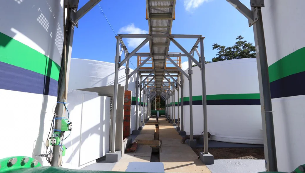 A estação de tratamento vai beneficiar cerca de doze bairros