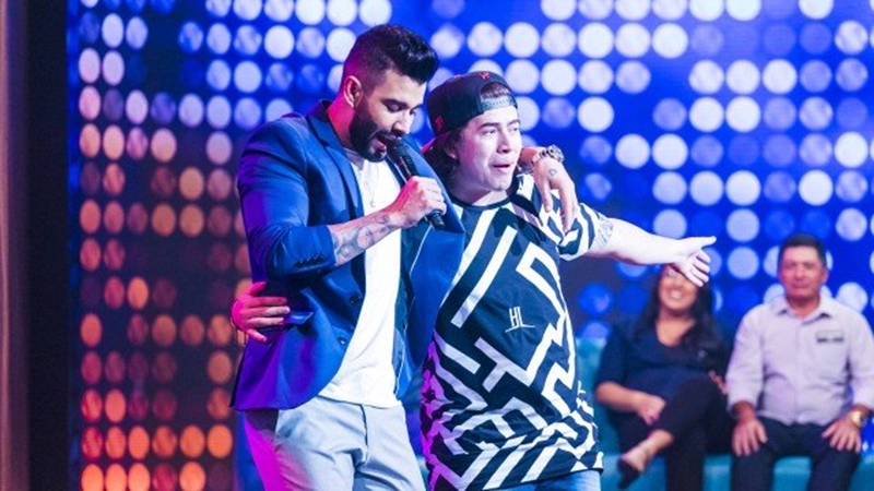 Gusttavo Lima e Whindersson Nunes no Tamanho Família