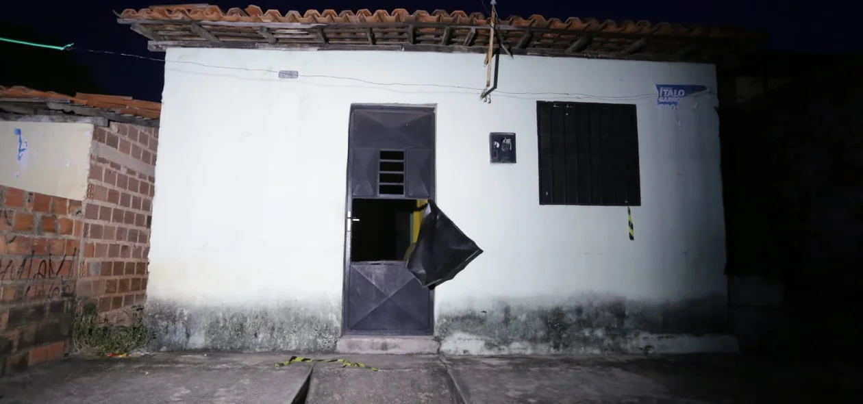 Residência onde a vítima foi encontrada