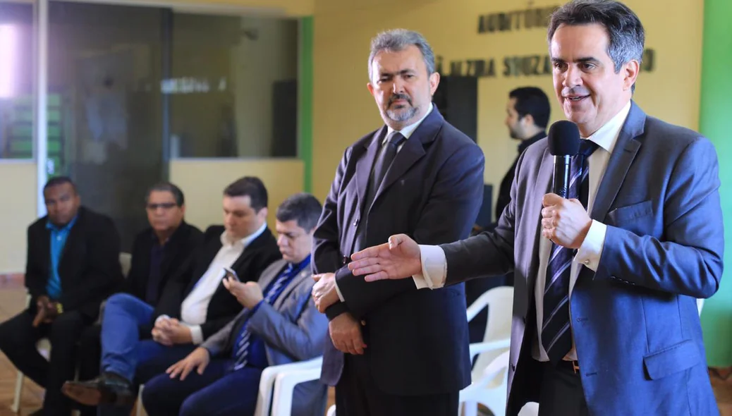 Antonio Félix e Ciro Nogueira durante Convenção Estadual dos ministros Evangélicos das Assembleias de Deus