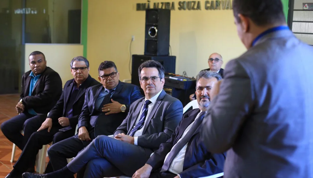 Autoridades durante a Convenção Estadual dos ministros Evangélicos das Assembleias de Deus