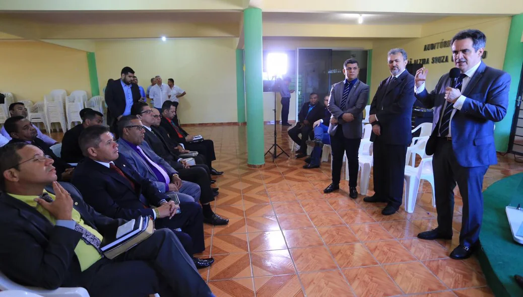 Ciro Nogueira durante Convenção Estadual dos ministros Evangélicos das Assembleias de Deus