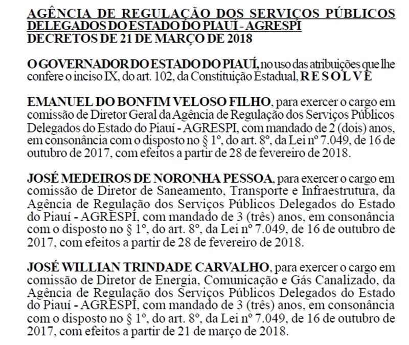 Nomeação de Zé Noronha