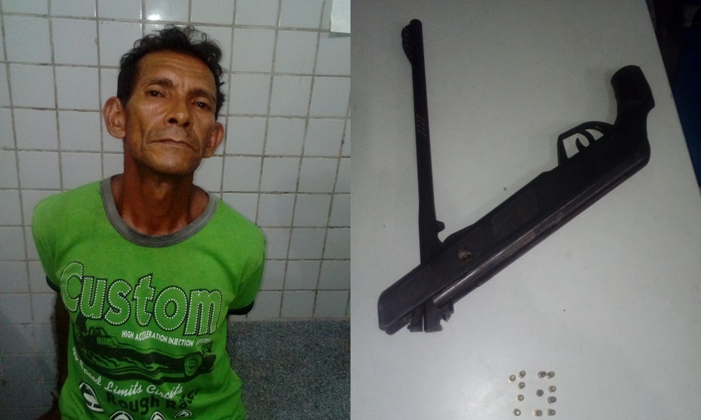 Joacir da Costa foi preso após ameaçar pessoas com uma arma de fogo no Parque Brasil III