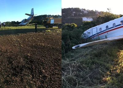 Avião do Dj Alok sai da pista em aeroporto de Juiz de Fora