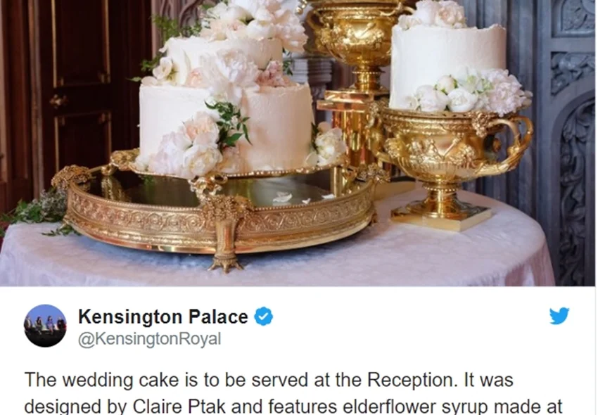 Bolo de casamento real 