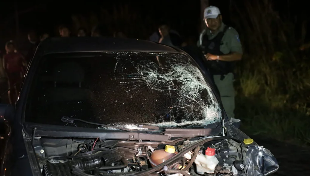 Carro envolvido no acidente