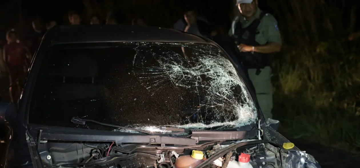 Carro envolvido no acidente