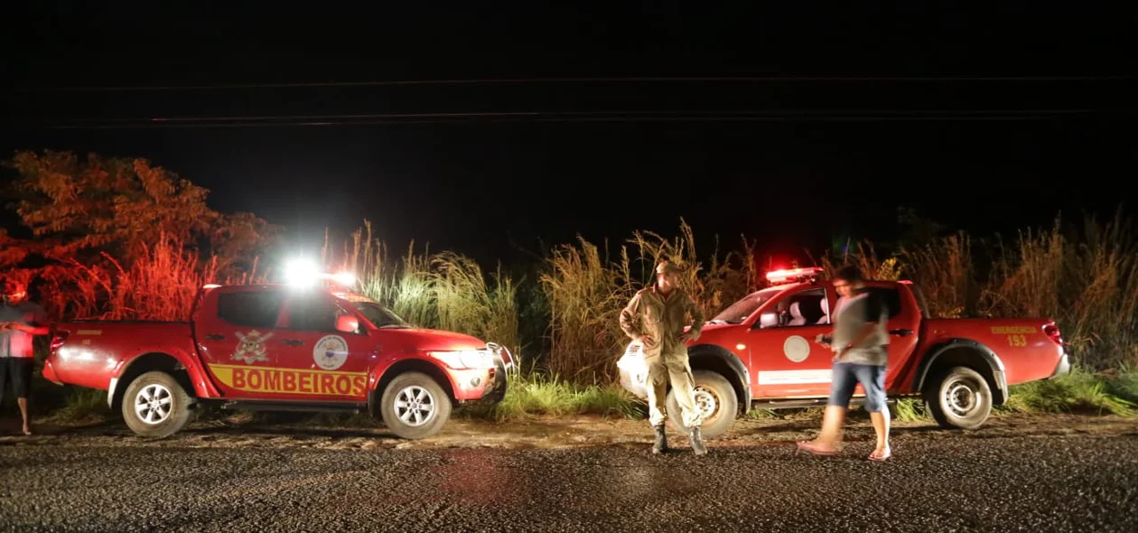 Equipes do Corpo de Bombeiros estiveram na Usina Santana