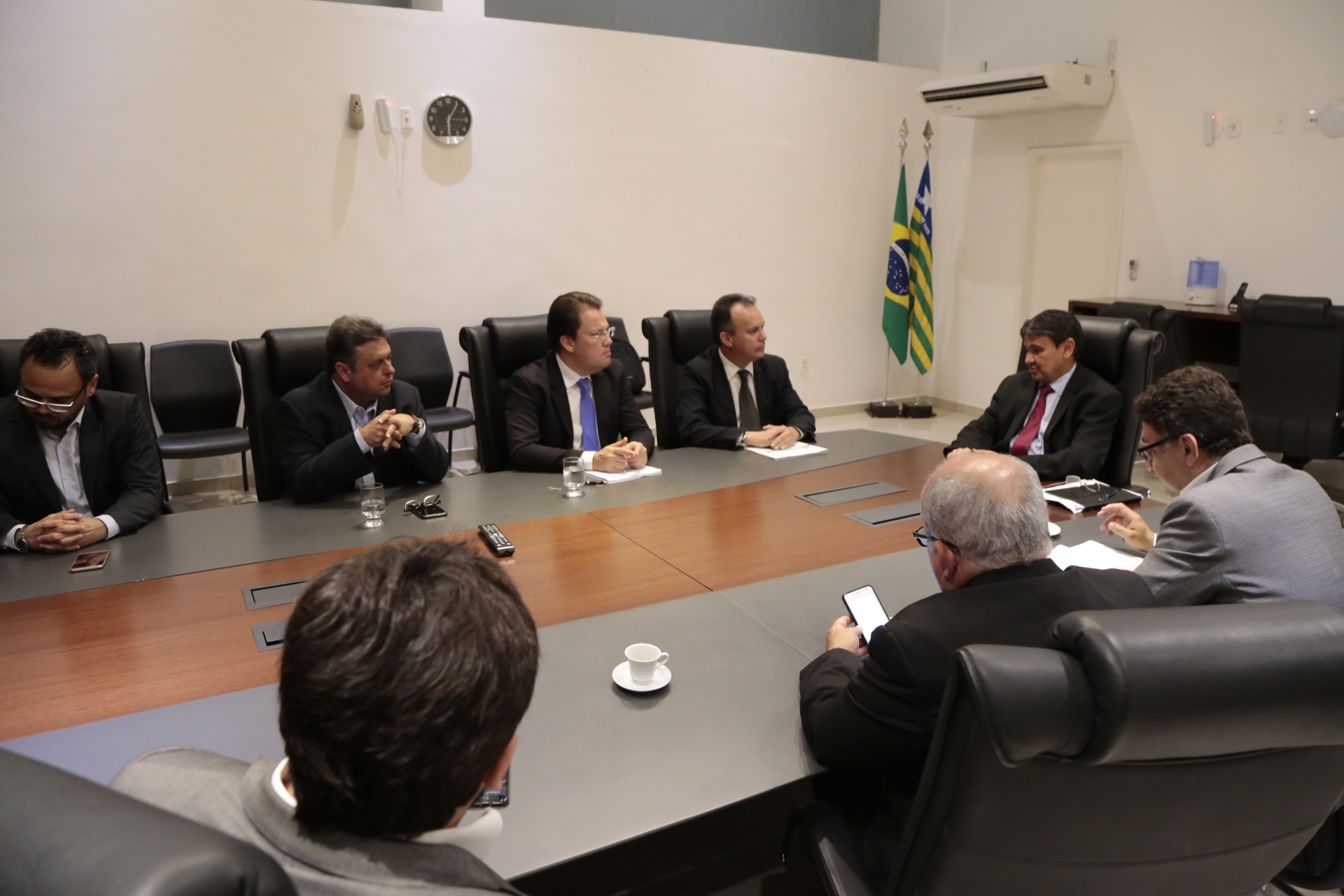 Audiência com Wellington Dias e o superintendente  Ney Ferraz