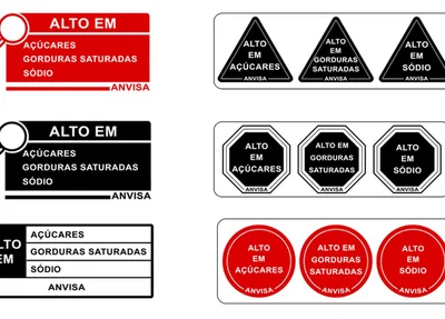 Modelos de rótulos propostos pela Anvisa