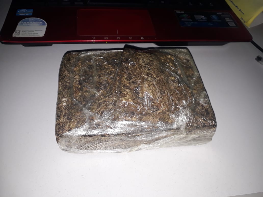 Droga apreendida pela PM