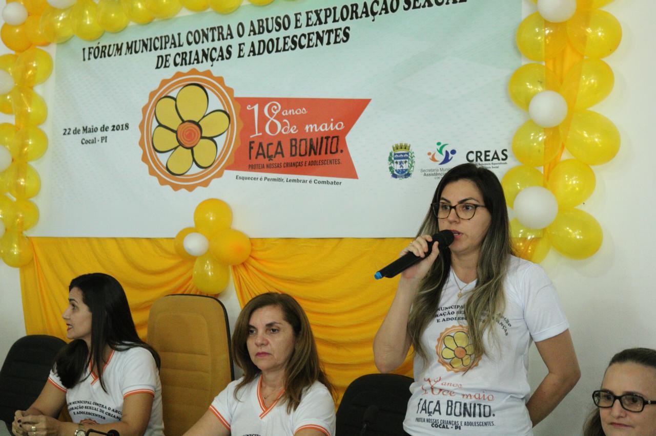 I Fórum Contra Exploração Sexual de Crianças e Adolescentes em Cocal