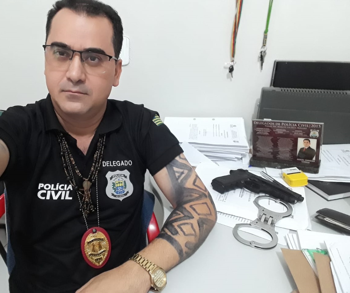 Delegado Miguel Carneiro, da PolÃ­cia Civil de JaicÃ³s