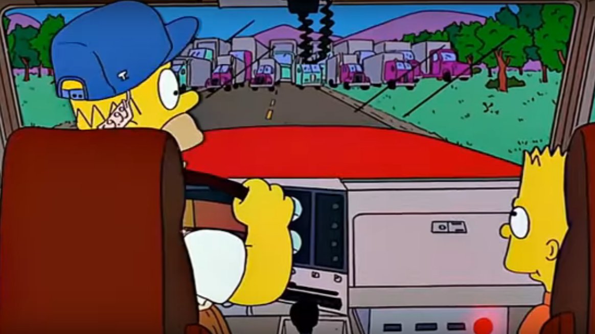 Homer e Bart do seriado Os Simpsons