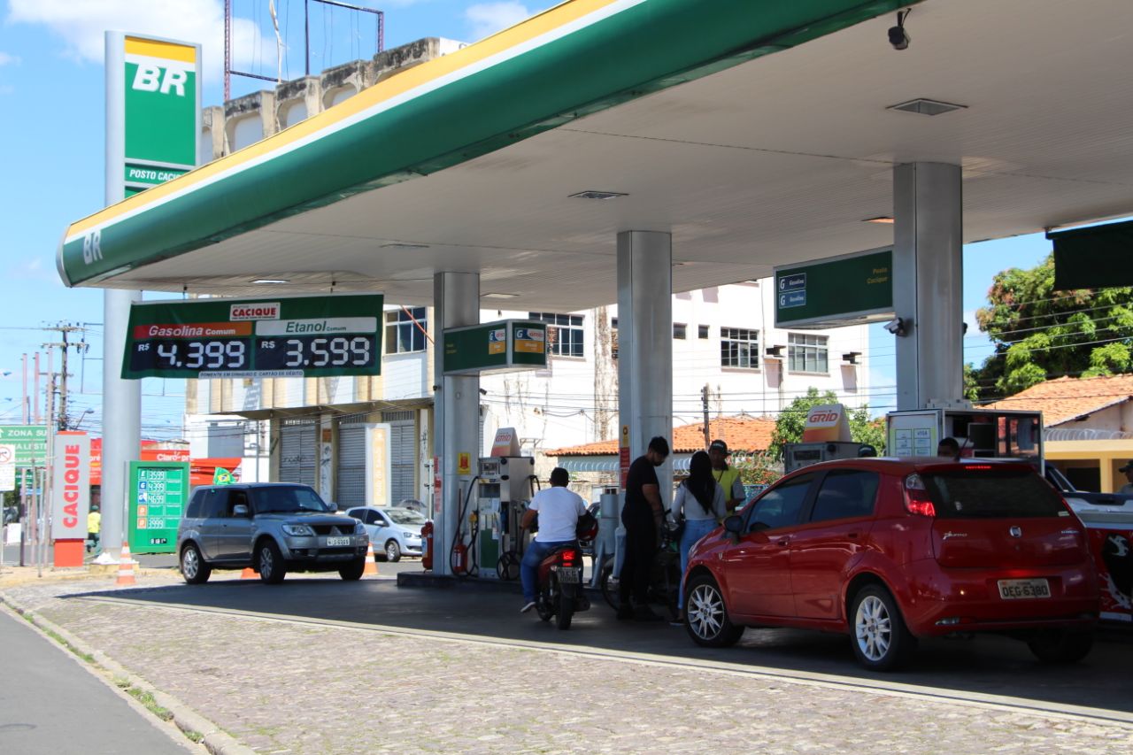 Preço da gasolina no posto em Teresina