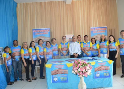 Equipe de organização da Caminhada.