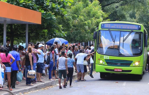 Passageiros do transporte coletivo de Teresina