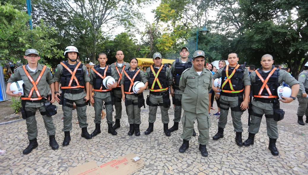 A Polícia Militar acompanhou todo o percurso