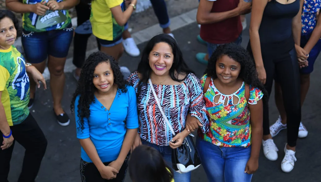 Adultos e crianças marcaram presença no evento