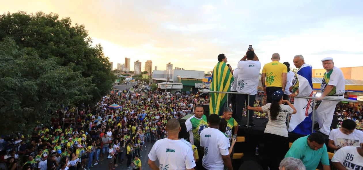 O trajeto iniciou no balão do bairro São Cristóvão