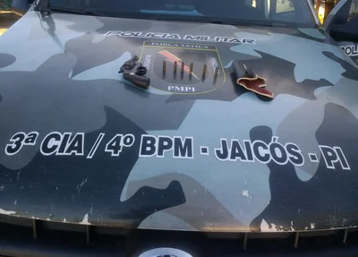 Arma de fogo apreendida em Massapê do Piauí