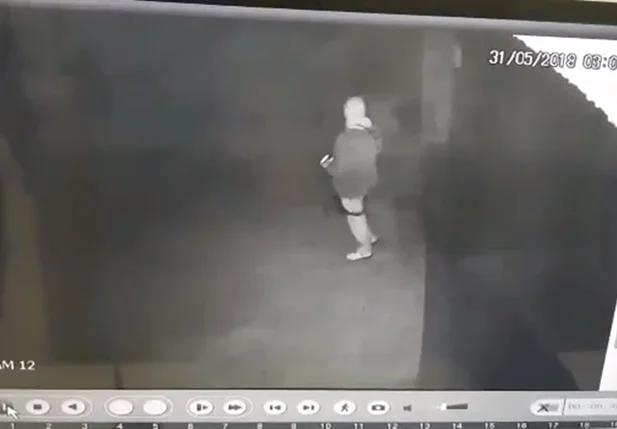 Imagens da câmera de segurança