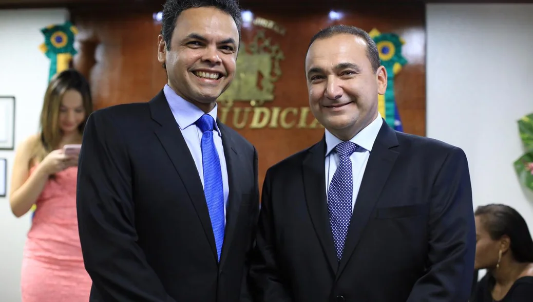 Presidente da APPM, Gil Carlos e o desembargador Erivan Lopes