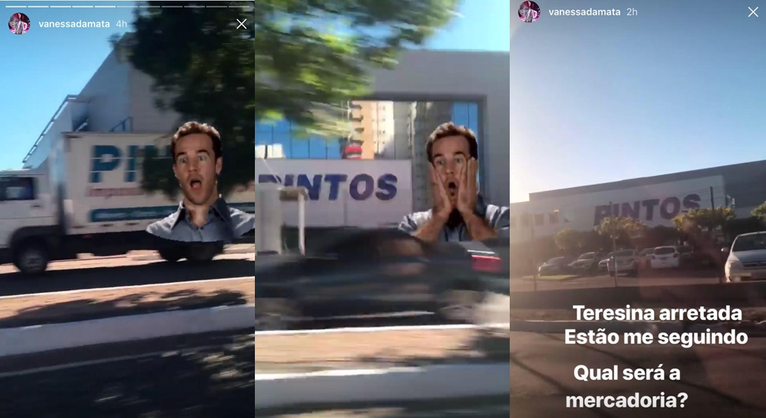 Vanessa da Mata se assusta com nome da loja Pintos