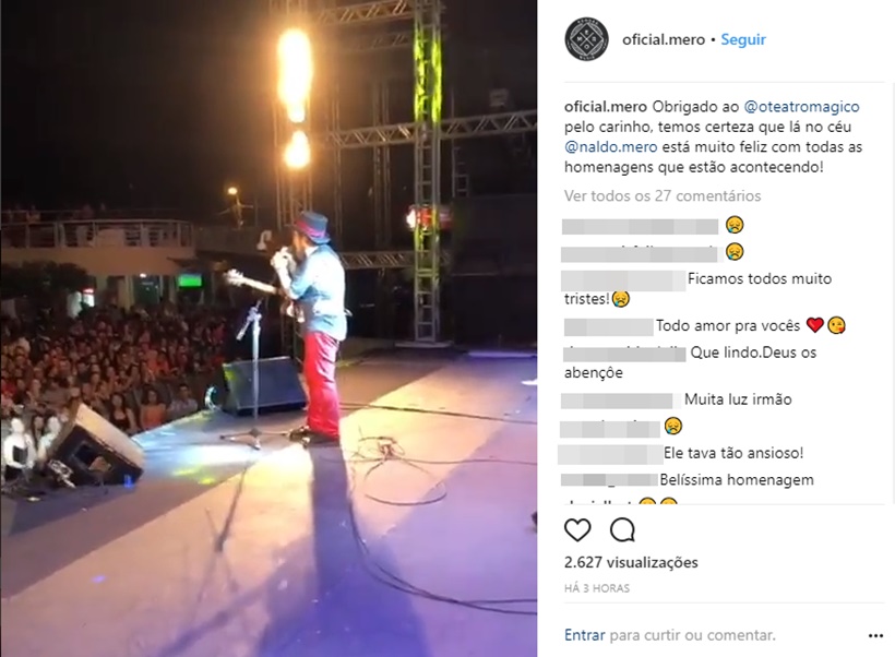 Vídeo publicado pela banda Merohomem
