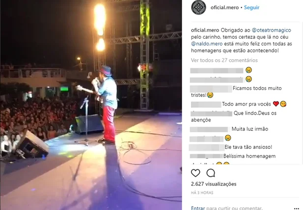 Vídeo publicado pela banda Merohomem