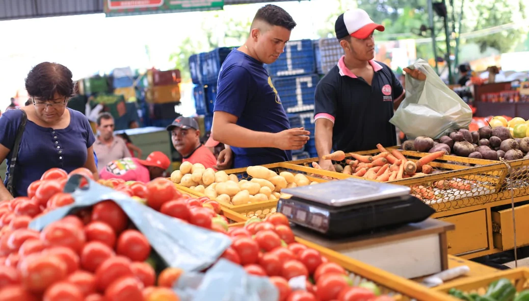 Procura por alimentos na Nova Ceasa em Teresina