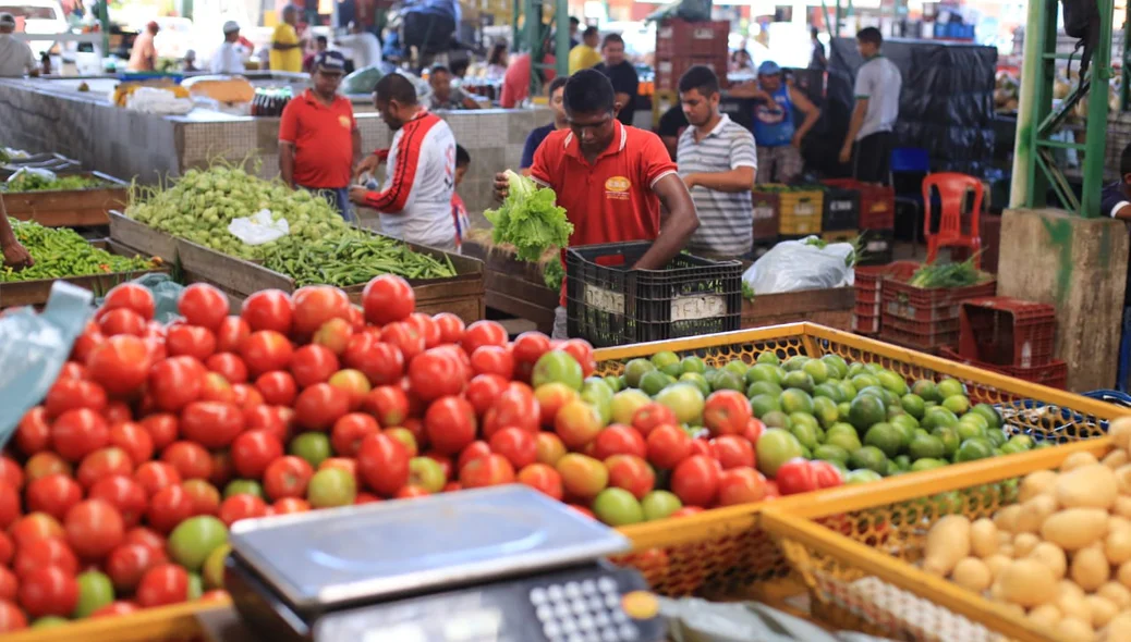 Verduras na Nova Ceasa em Teresina