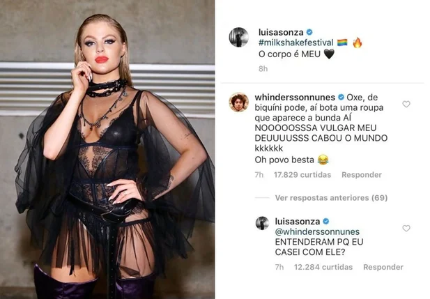 Luísa Sonza usa look polêmico em festival