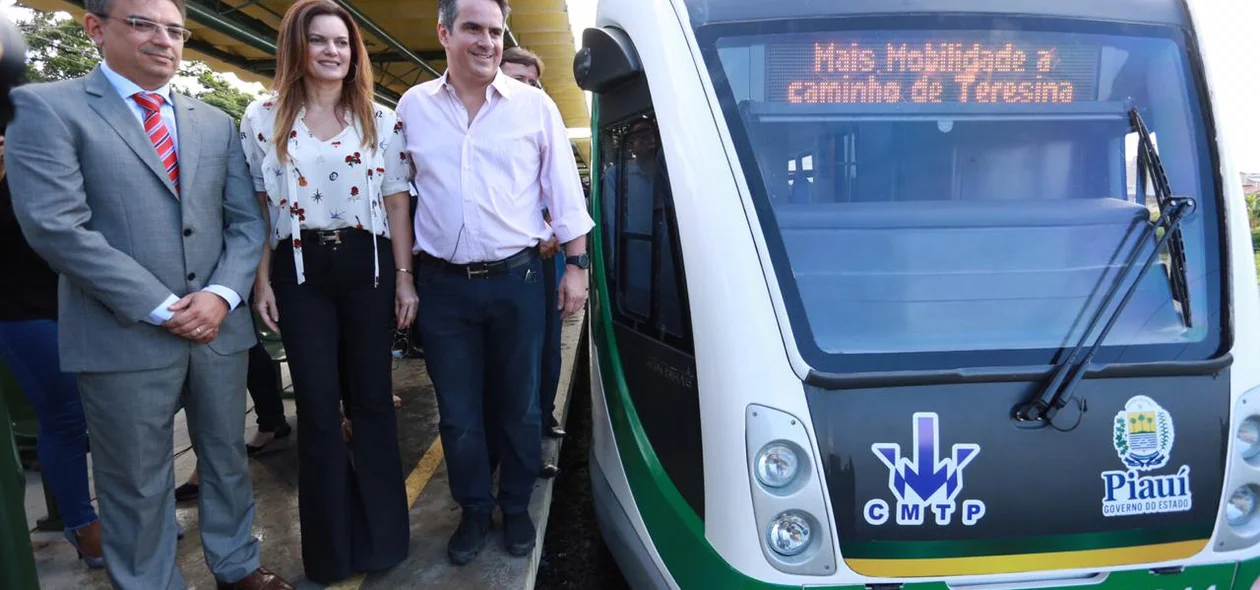 Ciro Nogueira, Iracema Portela e Guilhermano Pires participal da viagem inaugural